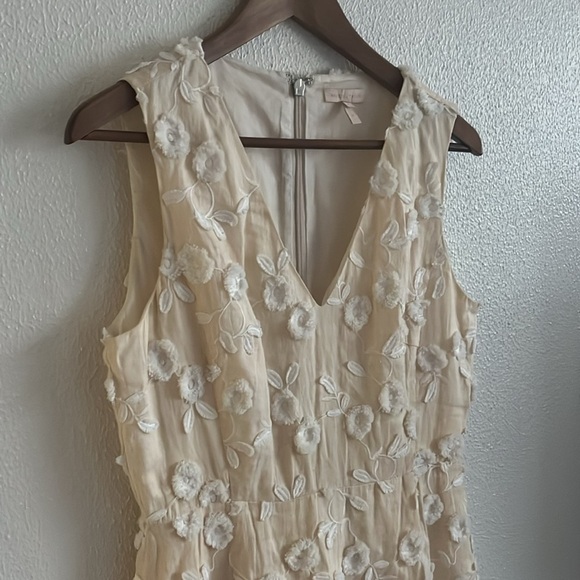 Rebecca Taylor Nicola Linen Fit & Flare Dress Sz 4 - Picture 5 of 13